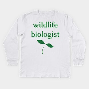 wildlife biologist Kids Long Sleeve T-Shirt